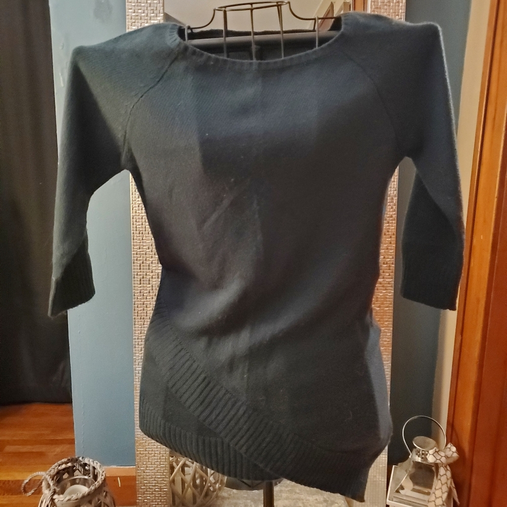 Green Asymmetrical Sweater